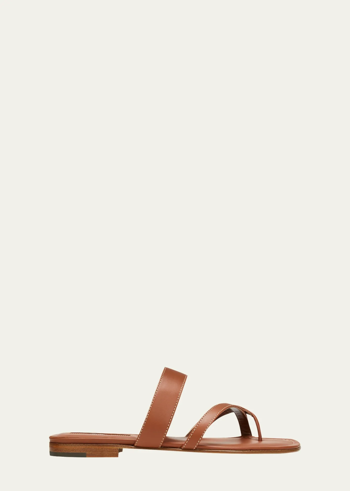 Manolo BlahnikSusa Flat Leather Sandals