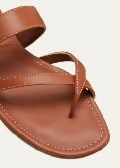Manolo BlahnikSusa Flat Leather Sandals
