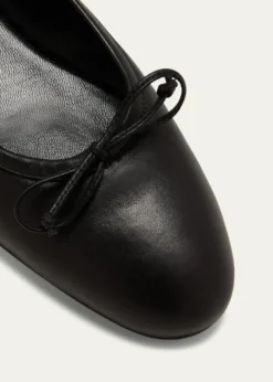Manolo BlahnikVeralli Leather Bow Ballerina Flats