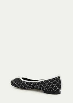 Manolo BlahnikVerallim Raffia Ballerina Flats