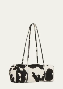 Mansur GavrielFilo Cow-Print Calf Hair Shoulder Bag