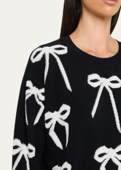 Marc JacobsBow Jacquard Crewneck Sweater