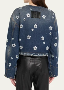 Marc JacobsDaisy Sequined Denim Crop Jacket
