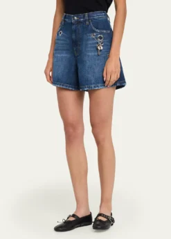 Marc JacobsGrommet Denim Shorts