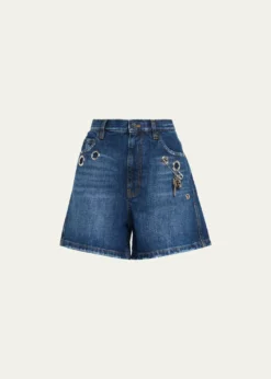 Marc JacobsGrommet Denim Shorts