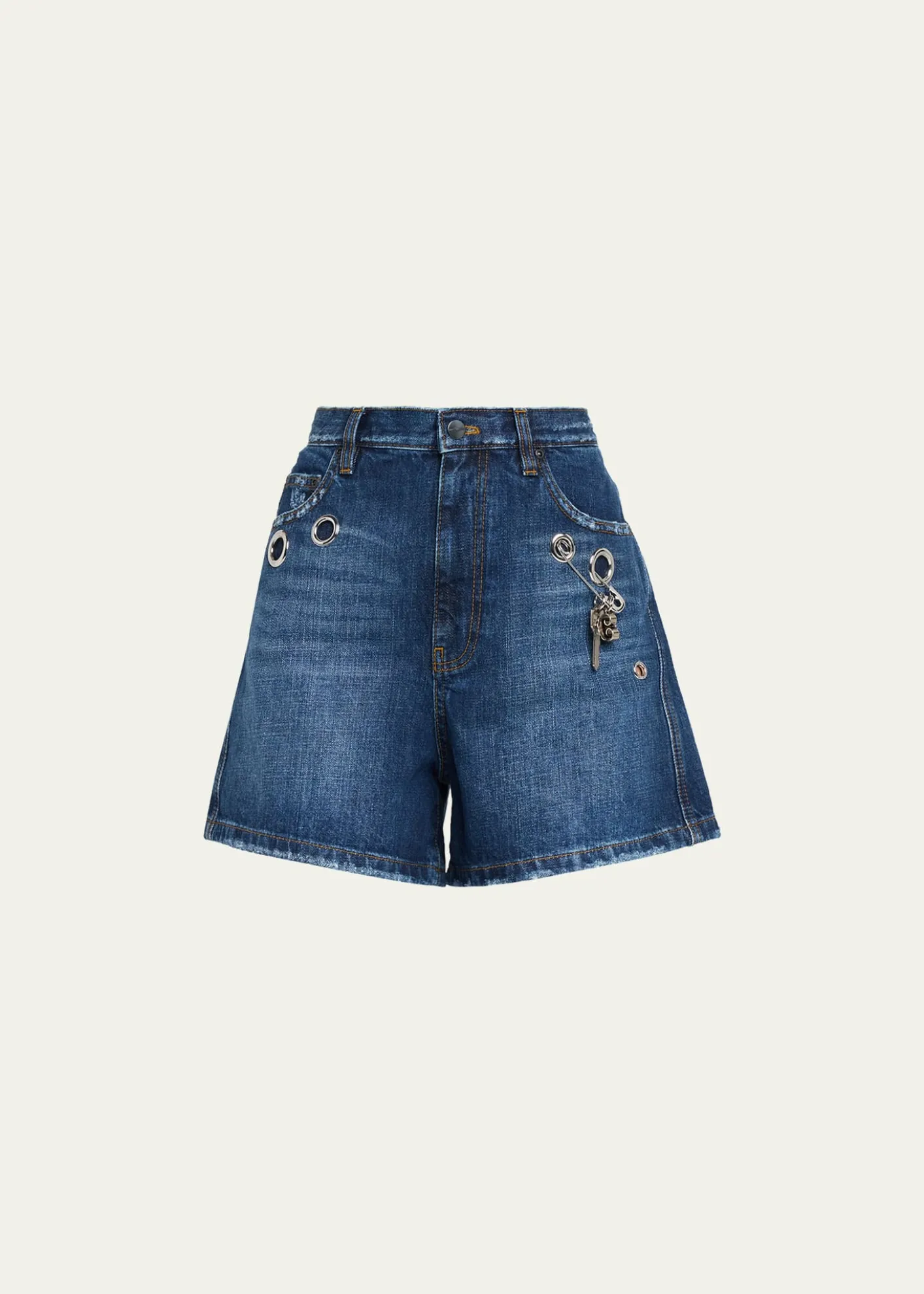 Marc JacobsGrommet Denim Shorts