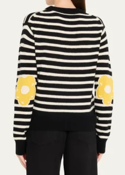 Marc JacobsJoy Striped Crewneck Sweater