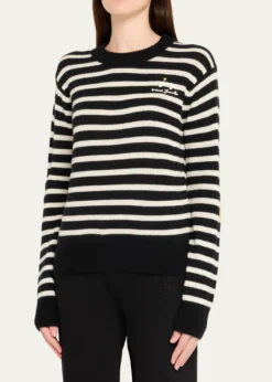 Marc JacobsJoy Striped Crewneck Sweater
