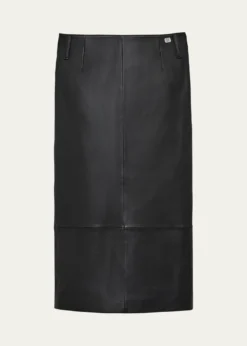 Marc JacobsLeather Slim Pencil Midi Skirt