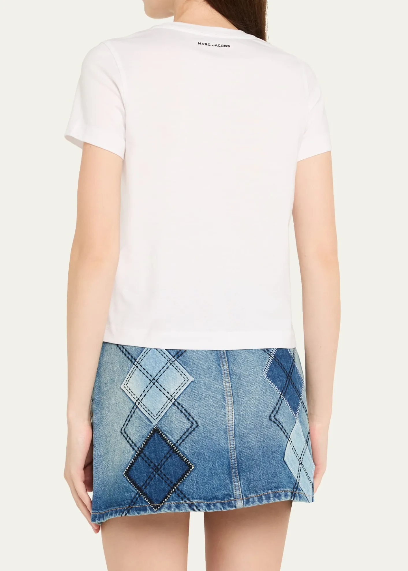 Marc JacobsLogo Flower Applique T-Shirt