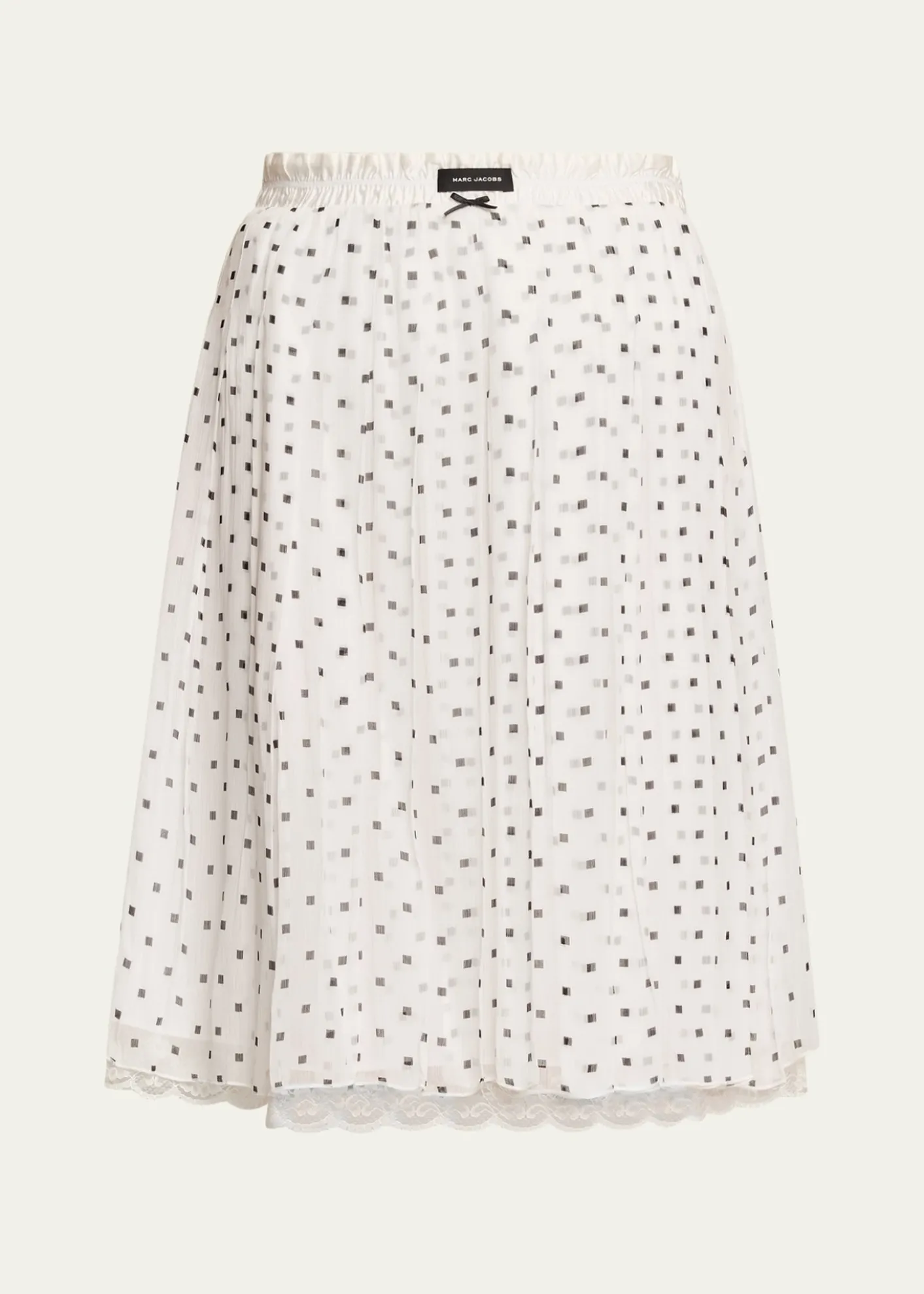Marc JacobsPolka-Dot Layered Crinkle Chiffon Mini Skirt