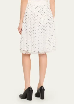 Marc JacobsPolka-Dot Layered Crinkle Chiffon Mini Skirt