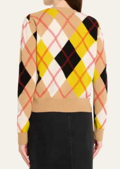 Marc JacobsPreppy Daisy Argyle Crewneck Sweater