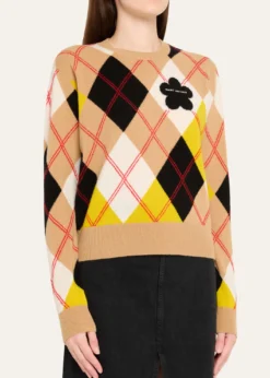 Marc JacobsPreppy Daisy Argyle Crewneck Sweater
