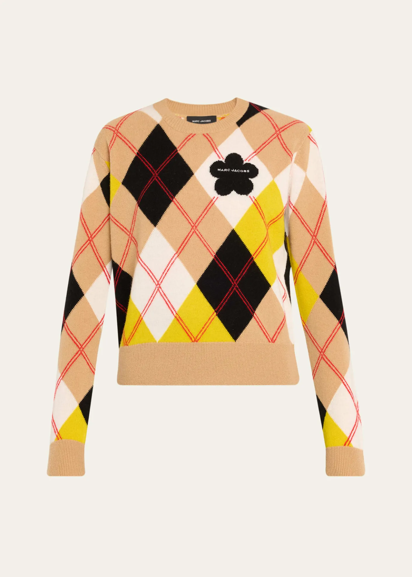 Marc JacobsPreppy Daisy Argyle Crewneck Sweater