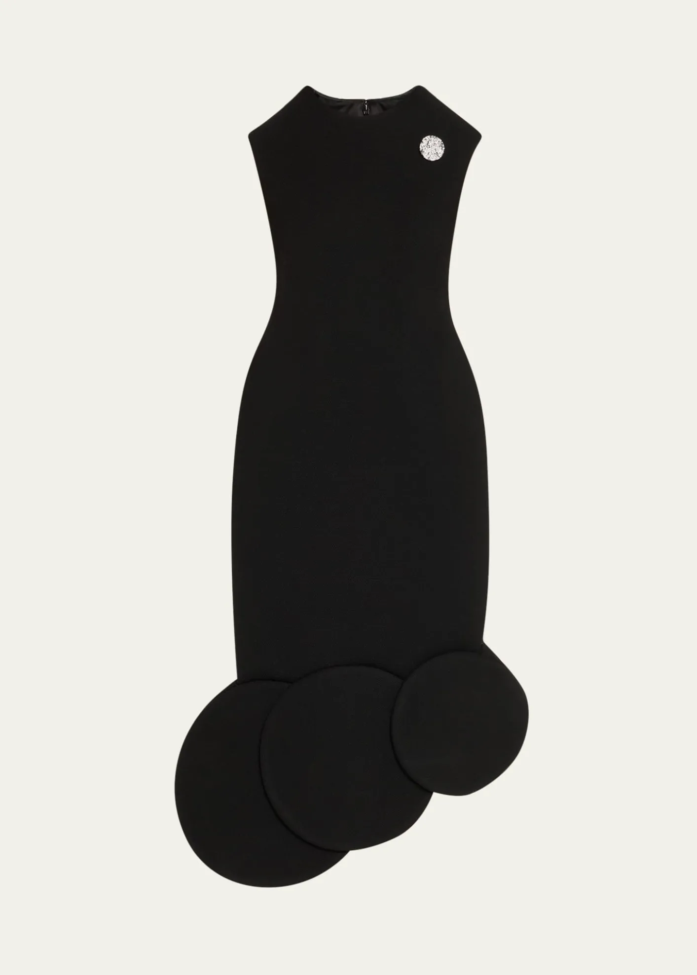 Marc Jacobs RunwayAsymmetric Circle-Hem Sleeveless Midi Dress