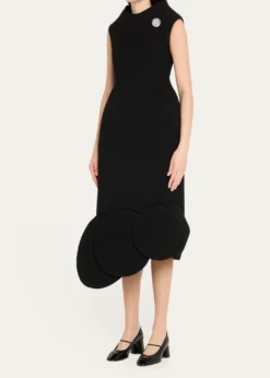 Marc Jacobs RunwayAsymmetric Circle-Hem Sleeveless Midi Dress
