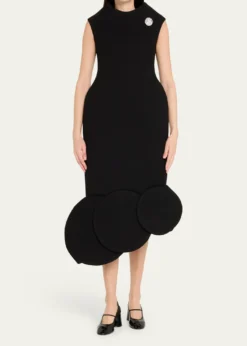 Marc Jacobs RunwayAsymmetric Circle-Hem Sleeveless Midi Dress