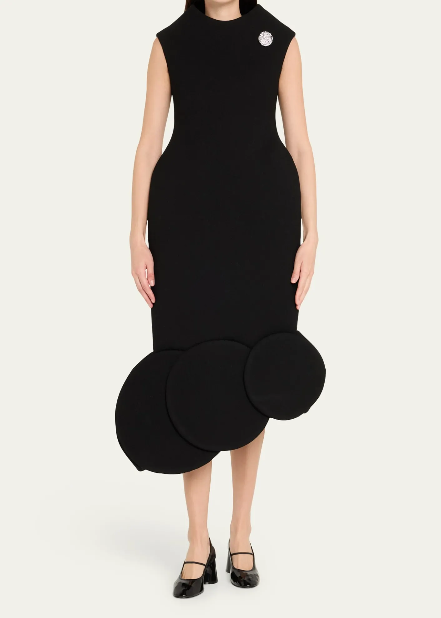 Marc Jacobs RunwayAsymmetric Circle-Hem Sleeveless Midi Dress