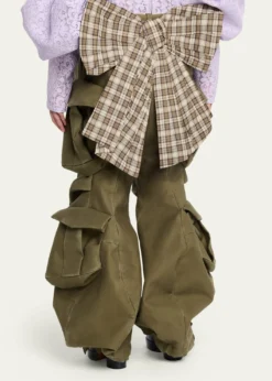Marc Jacobs RunwayBow Back Wide-Leg Cargo Pants