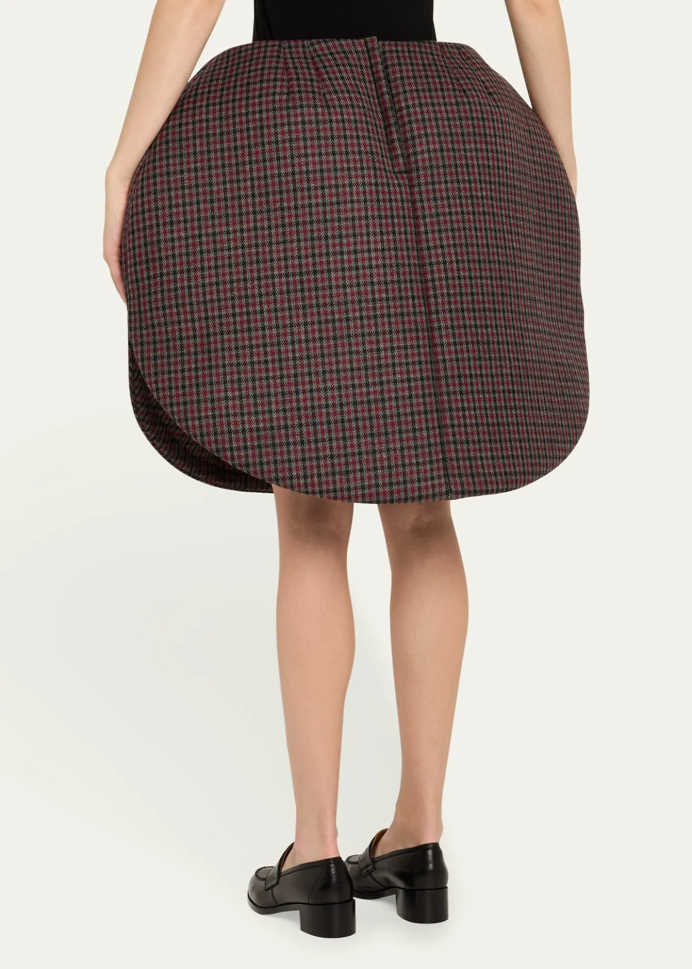 Marc Jacobs RunwayCheck Wool Circular Skirt