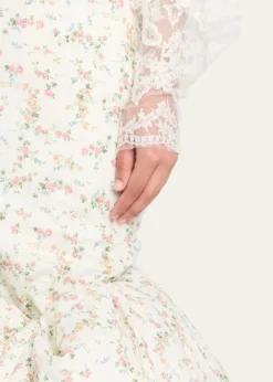 Marc Jacobs RunwayFloral Print Padded Bubble Hem Skirt