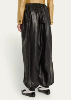 Marc Jacobs RunwayHigh-Waist Gathered Leather Pants