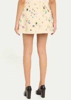 Marc Jacobs RunwaySwarovski Mini Wool Bell Skirt