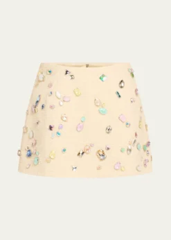 Marc Jacobs RunwaySwarovski Mini Wool Bell Skirt