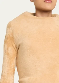 Marc Jacobs RunwayVelvet Knit Padded Sweater