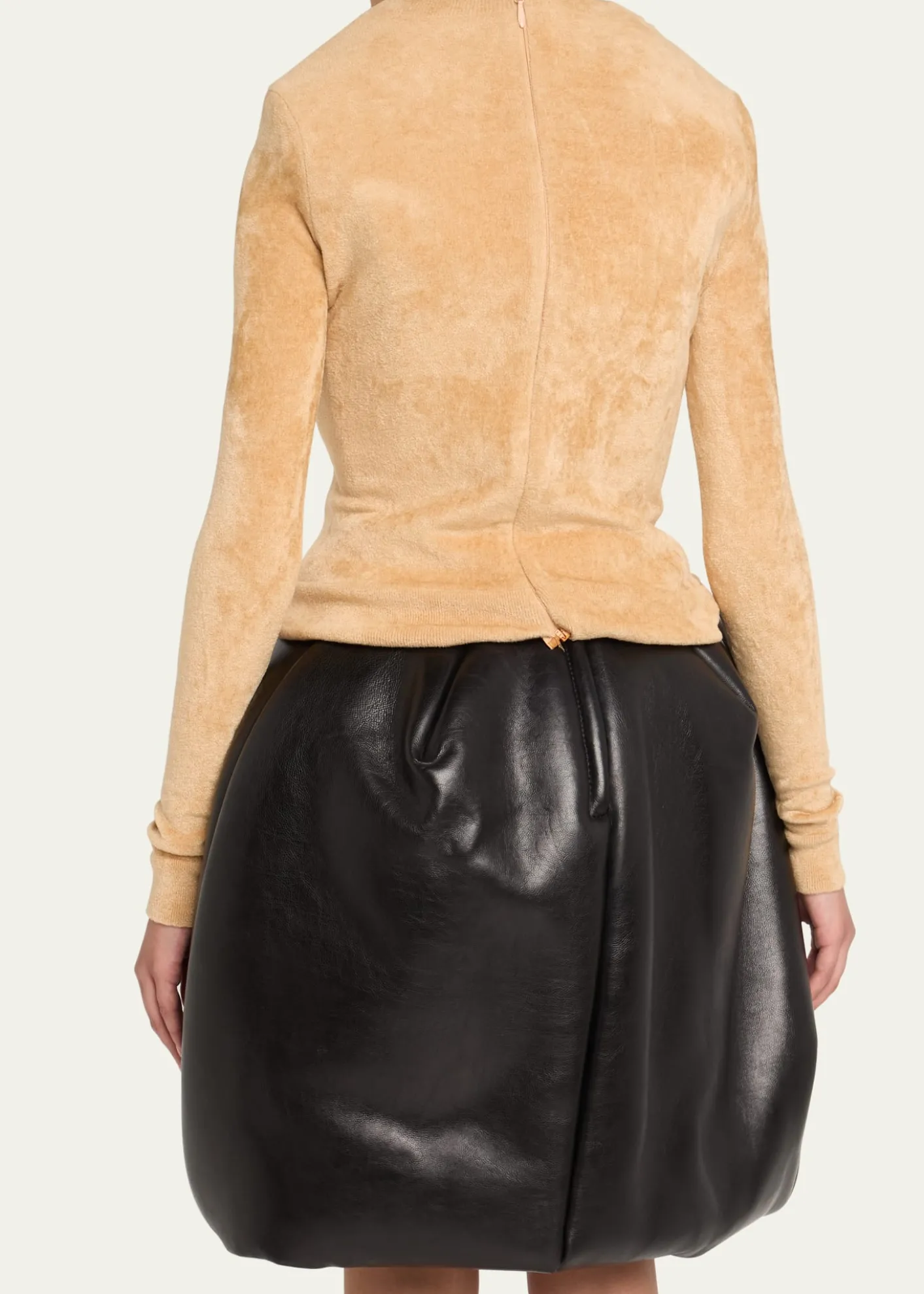 Marc Jacobs RunwayVelvet Knit Padded Sweater