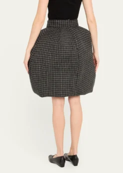 Marc Jacobs RunwayWindowpane Check Padded Bubble Skirt