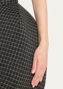 Marc Jacobs RunwayWindowpane Check Padded Bubble Skirt