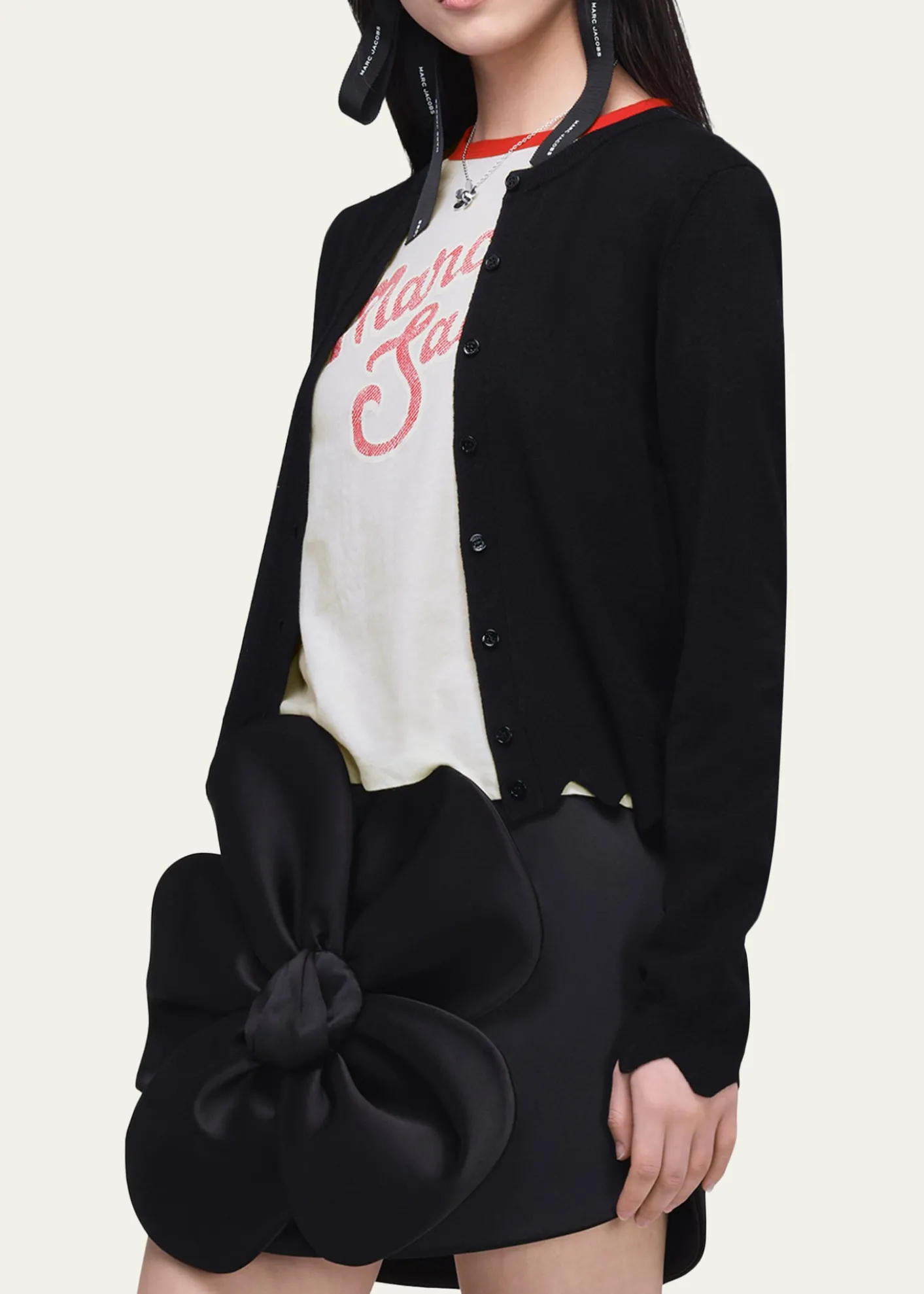 Marc JacobsScalloped Daisy Crewneck Cardigan