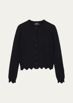 Marc JacobsScalloped Daisy Crewneck Cardigan