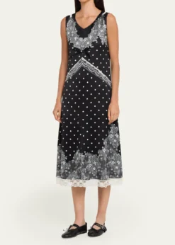 Marc JacobsTrompe L'Oeil Slip Midi Dress