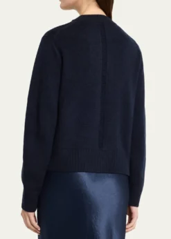 MARIA MCMANUSCashmere and Cotton Ladder Stitch-Trim Cardigan