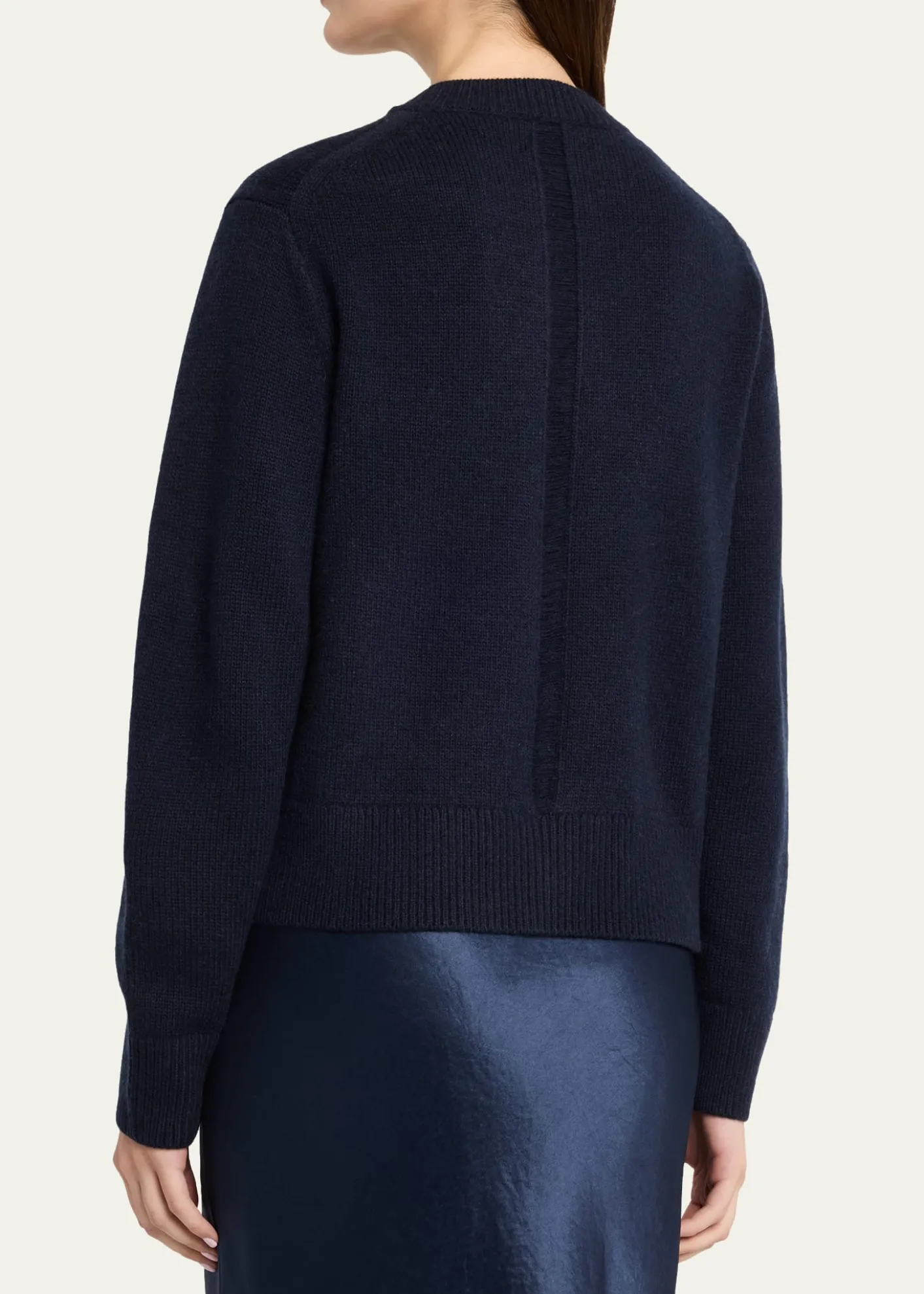 MARIA MCMANUSCashmere and Cotton Ladder Stitch-Trim Cardigan