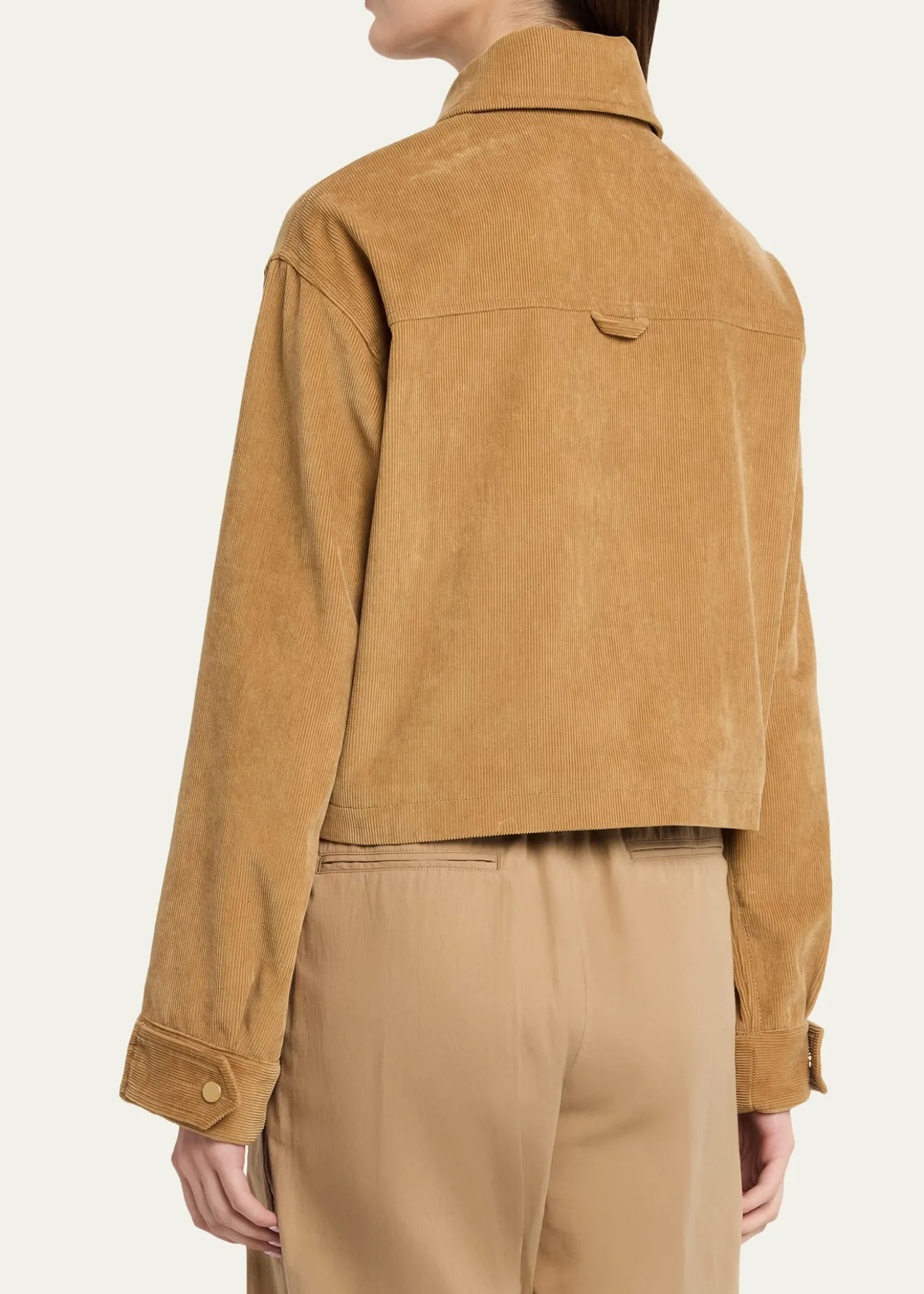 MARIA MCMANUSCorduroy Cropped A-Line Jacket