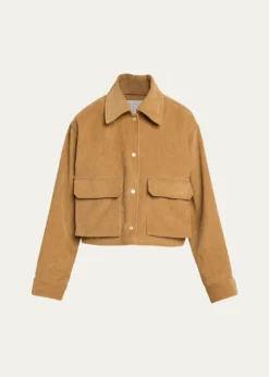 MARIA MCMANUSCorduroy Cropped A-Line Jacket
