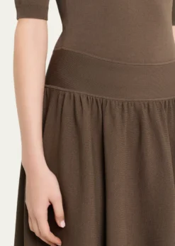MARIA MCMANUSDouble Keyhole Knit Midi Dress