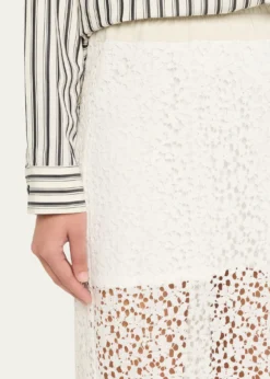 MARIA MCMANUSLace Ruched Skirt