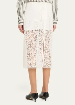 MARIA MCMANUSLace Ruched Skirt