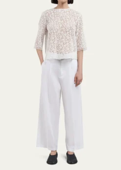 MARIA MCMANUSLace Short Sleeve T-Shirt