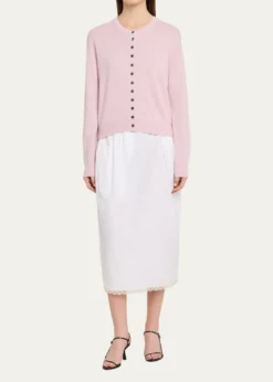 MARIA MCMANUSLace-Trim Midi Tulip Skirt