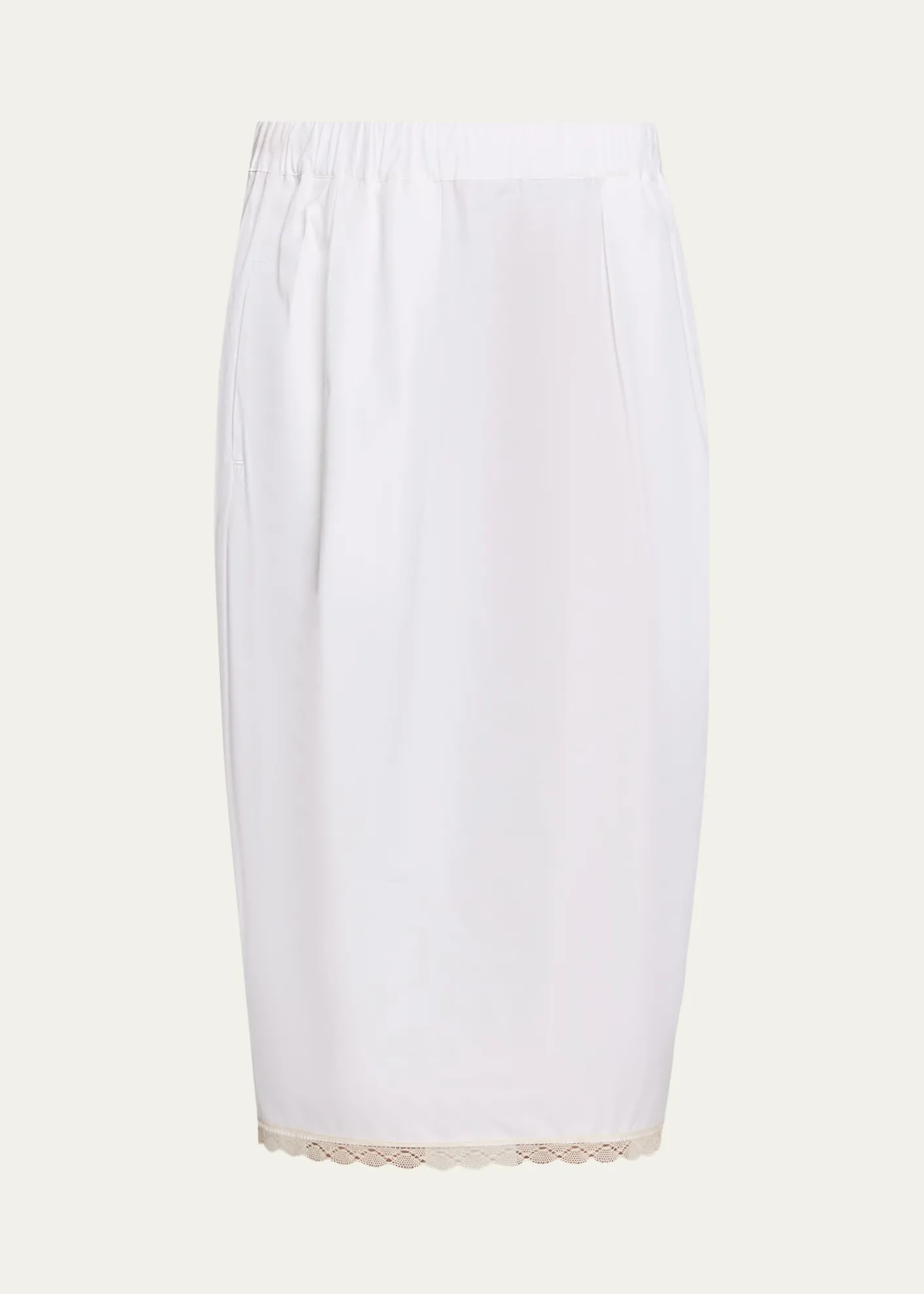 MARIA MCMANUSLace-Trim Midi Tulip Skirt