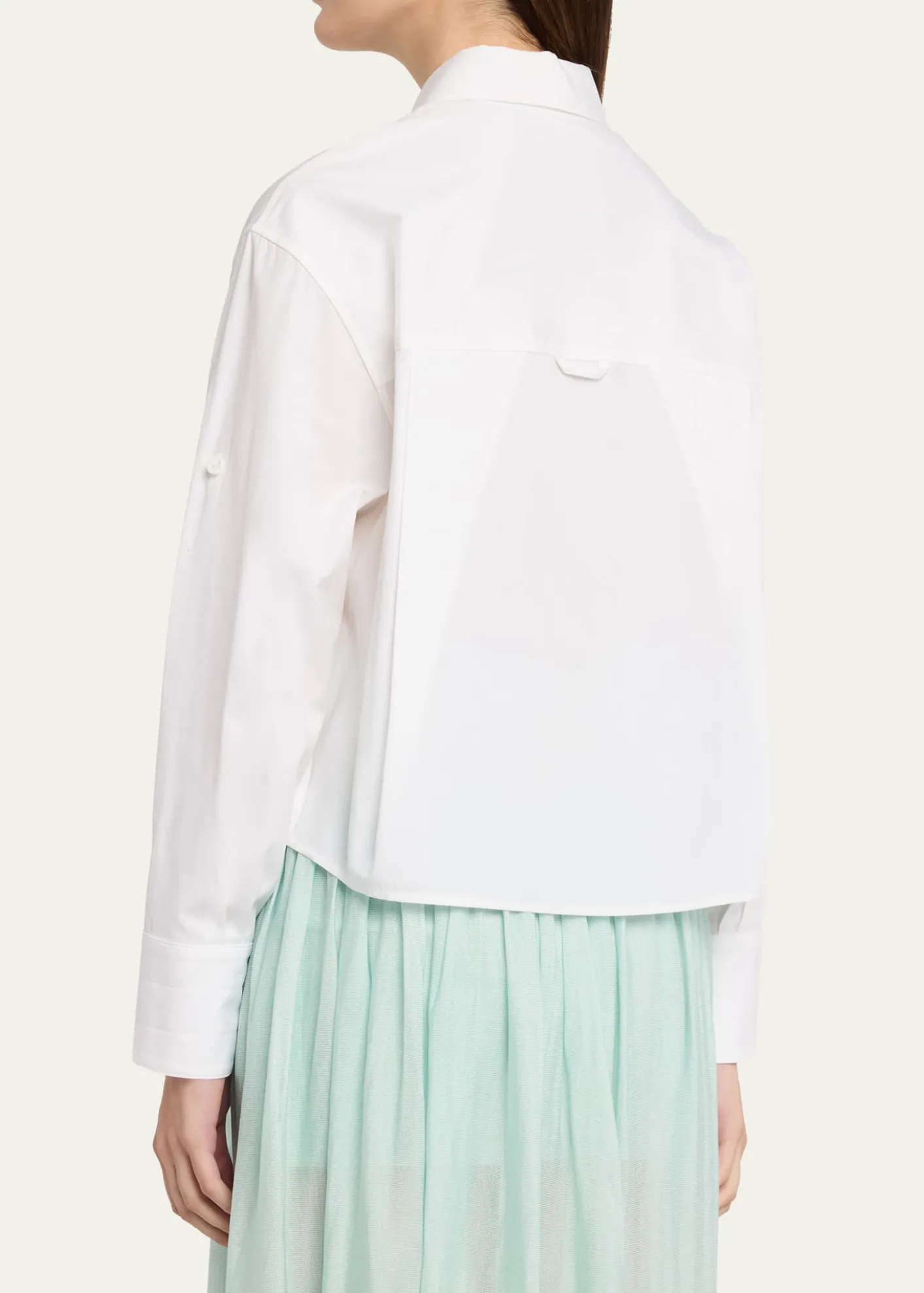 MARIA MCMANUSOrganic Cotton Cropped Button-Down Shirt