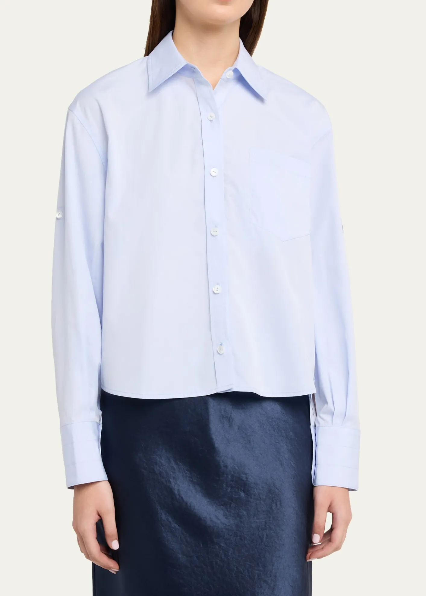 MARIA MCMANUSOrganic Cotton Cropped Button-Down Shirt