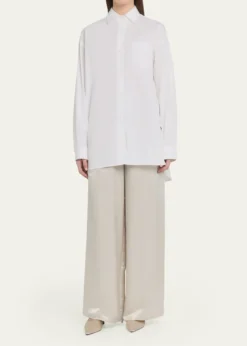 MARIA MCMANUSOversized Long-Sleeve Tunic Shirt