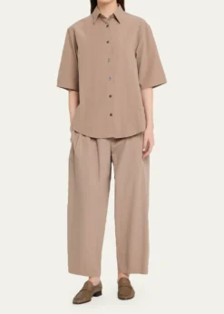 MARIA MCMANUSShort-Sleeve Cotton Tunic Shirt